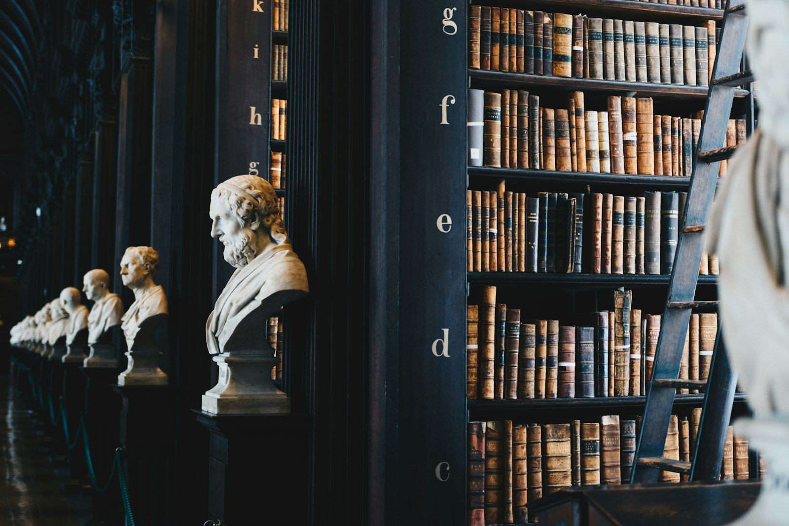 Historyczna biblioteka — fotografia ilustracyjna